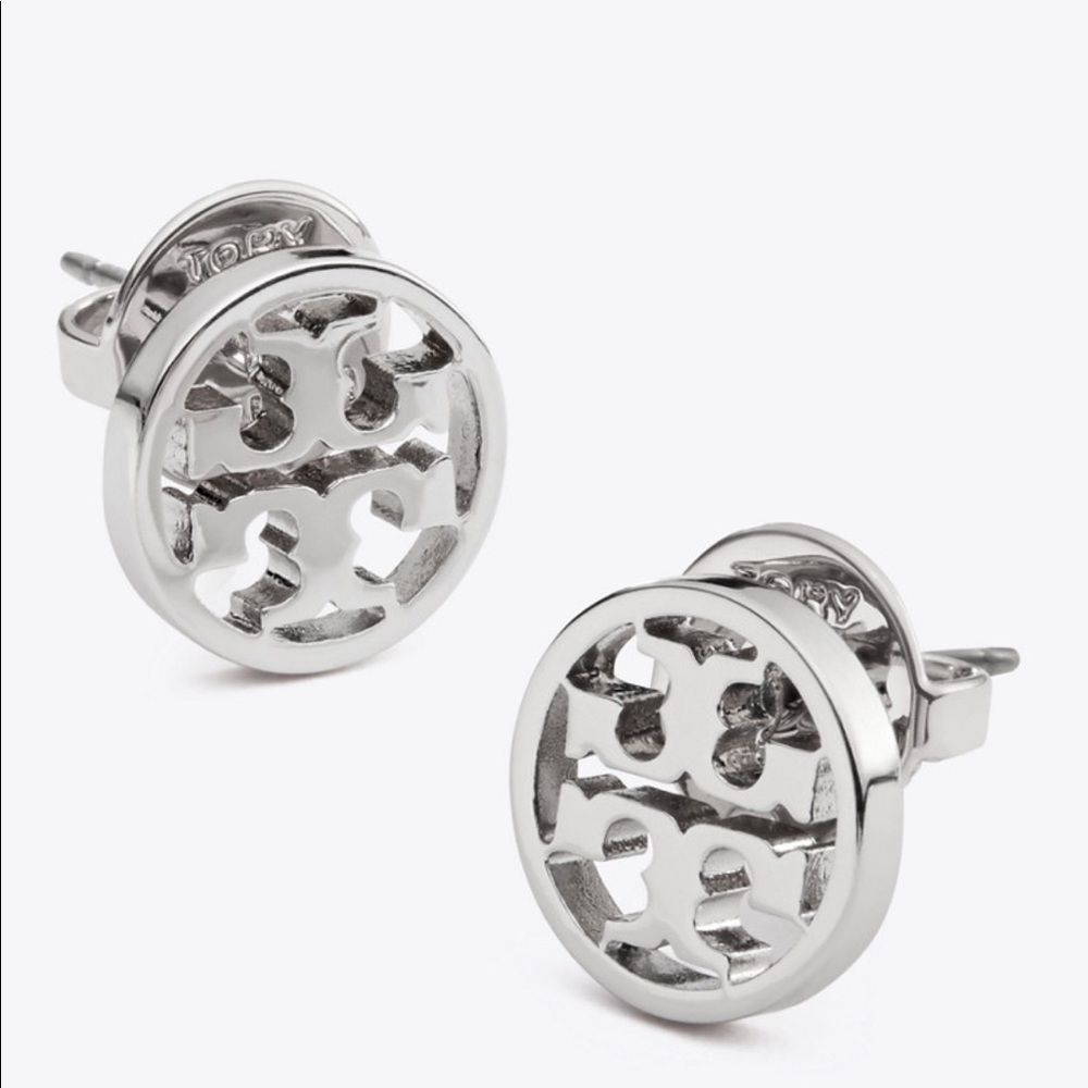 Tory Burch Silver Stud Earrings